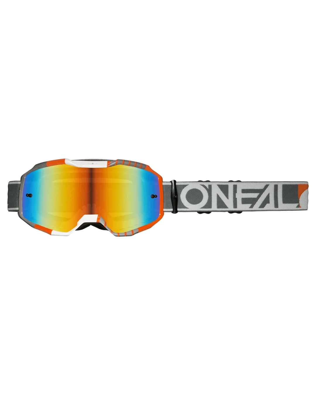 Мотокрос очила O'NEAL B-10 DUPLEX WHITE/GRAY/ORANGE - RADIUM RED V.24