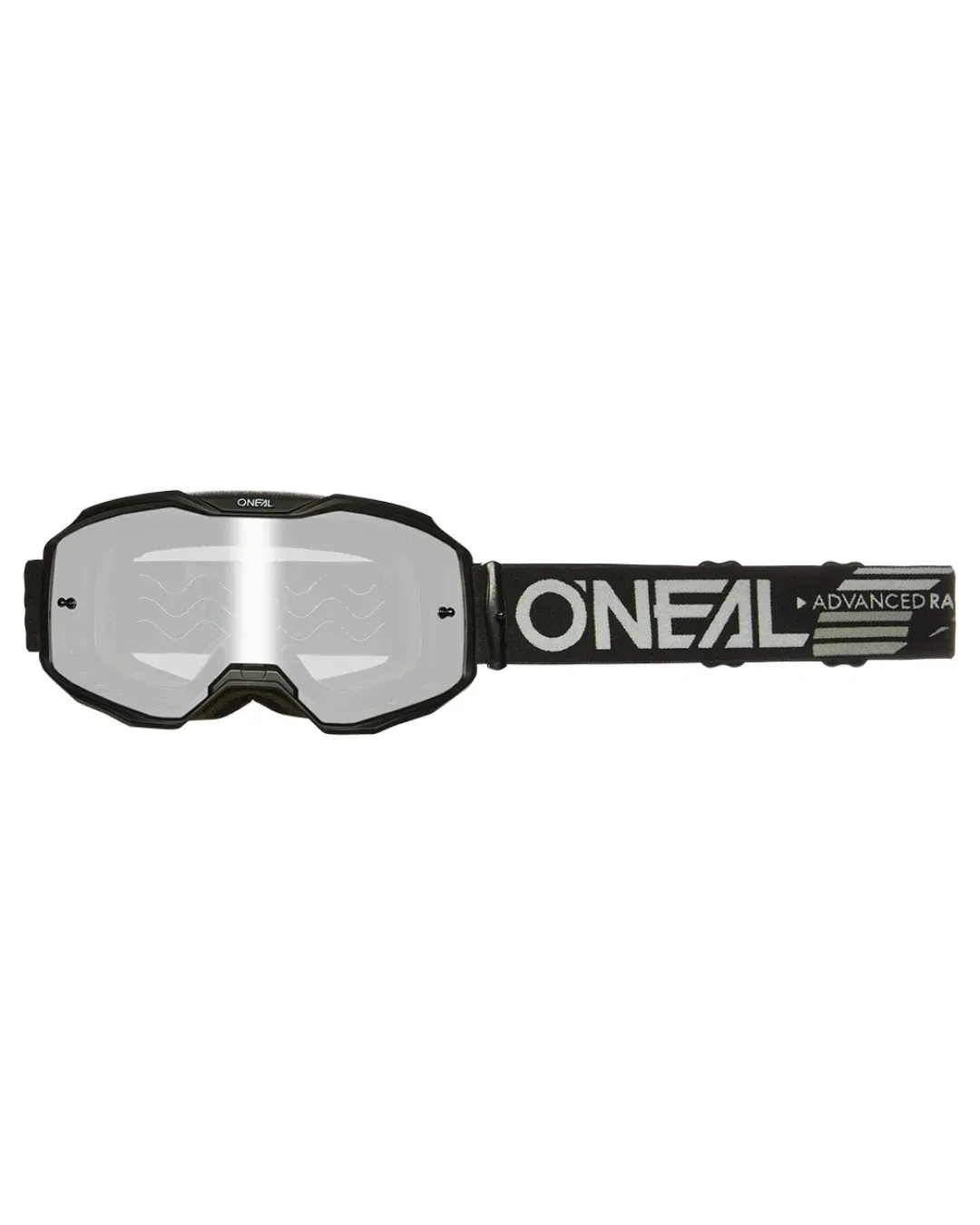 Мотокрос очила O'NEAL B-10 SOLID BLACK - SILVER MIRROR V.24