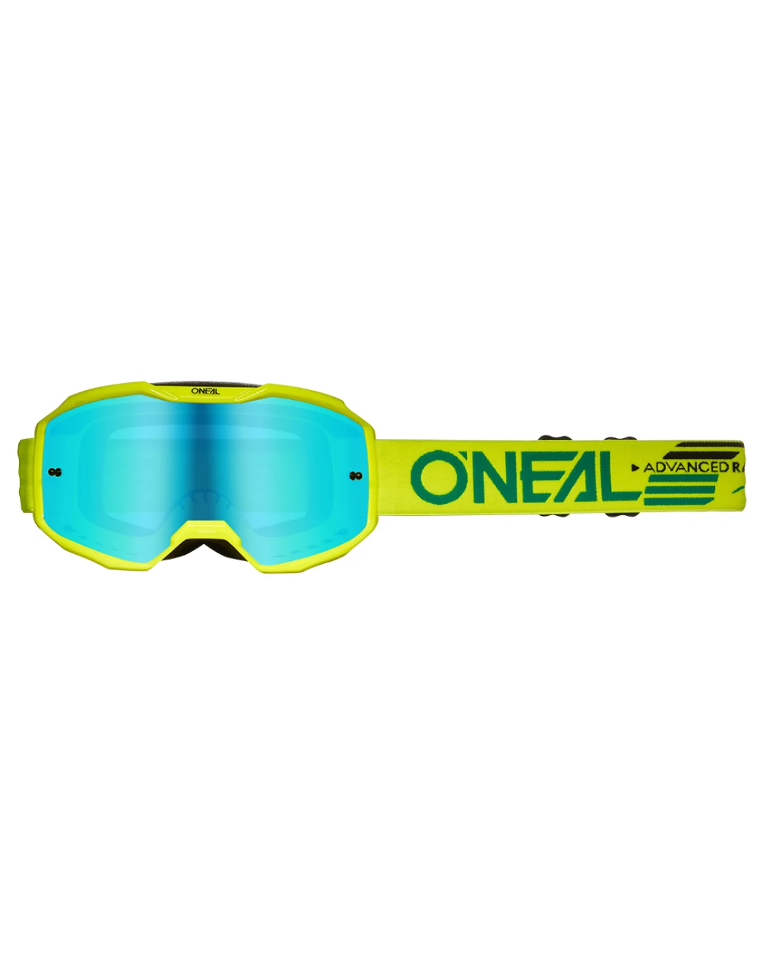 Мотокрос очила O'NEAL B-10 SOLID NEON YELLOW - RADIUM BLUE V.24