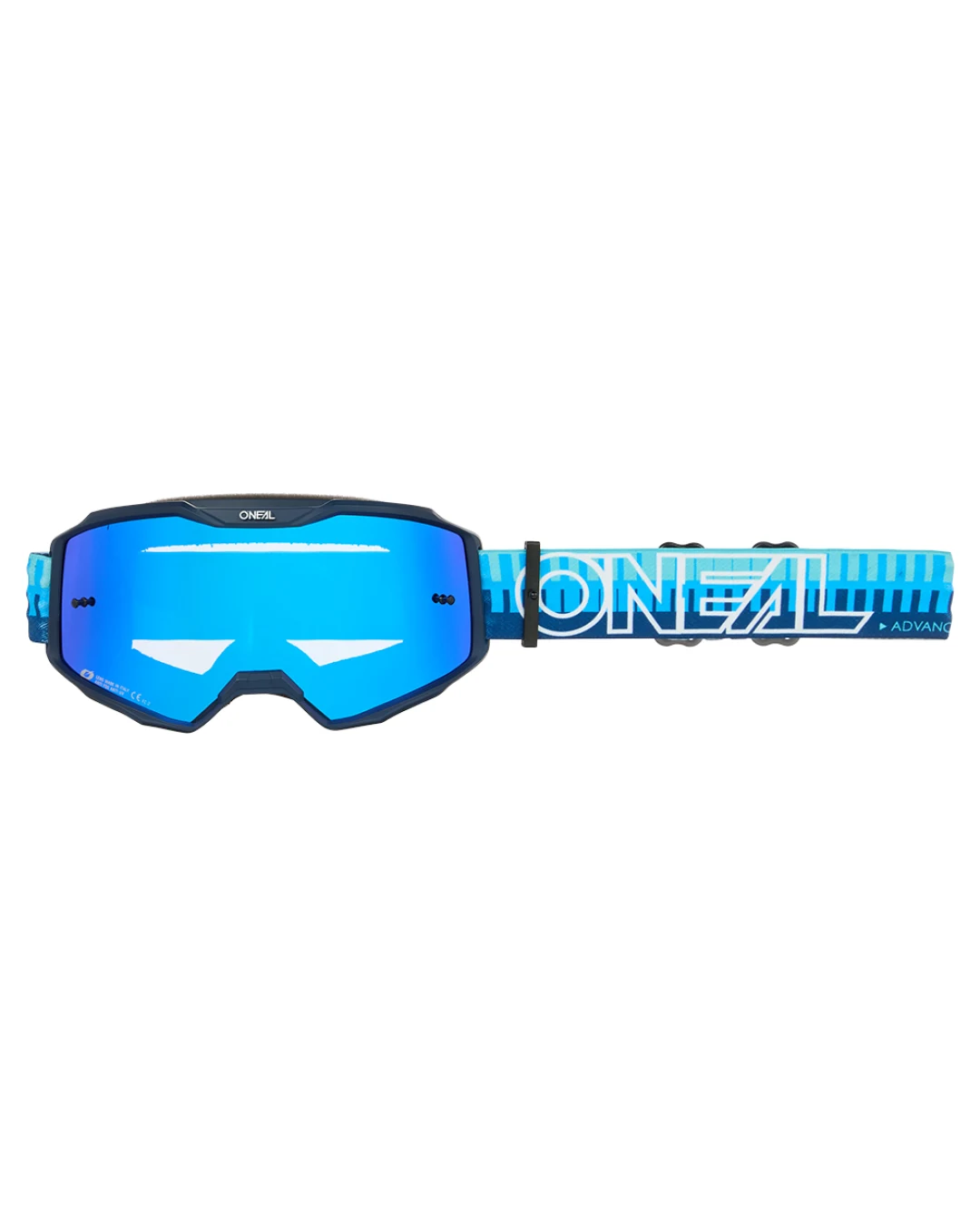 Мотокрос очила O'NEAL B-10 STRIPED BLUE/BLUE - RADIUM BLUE V.26