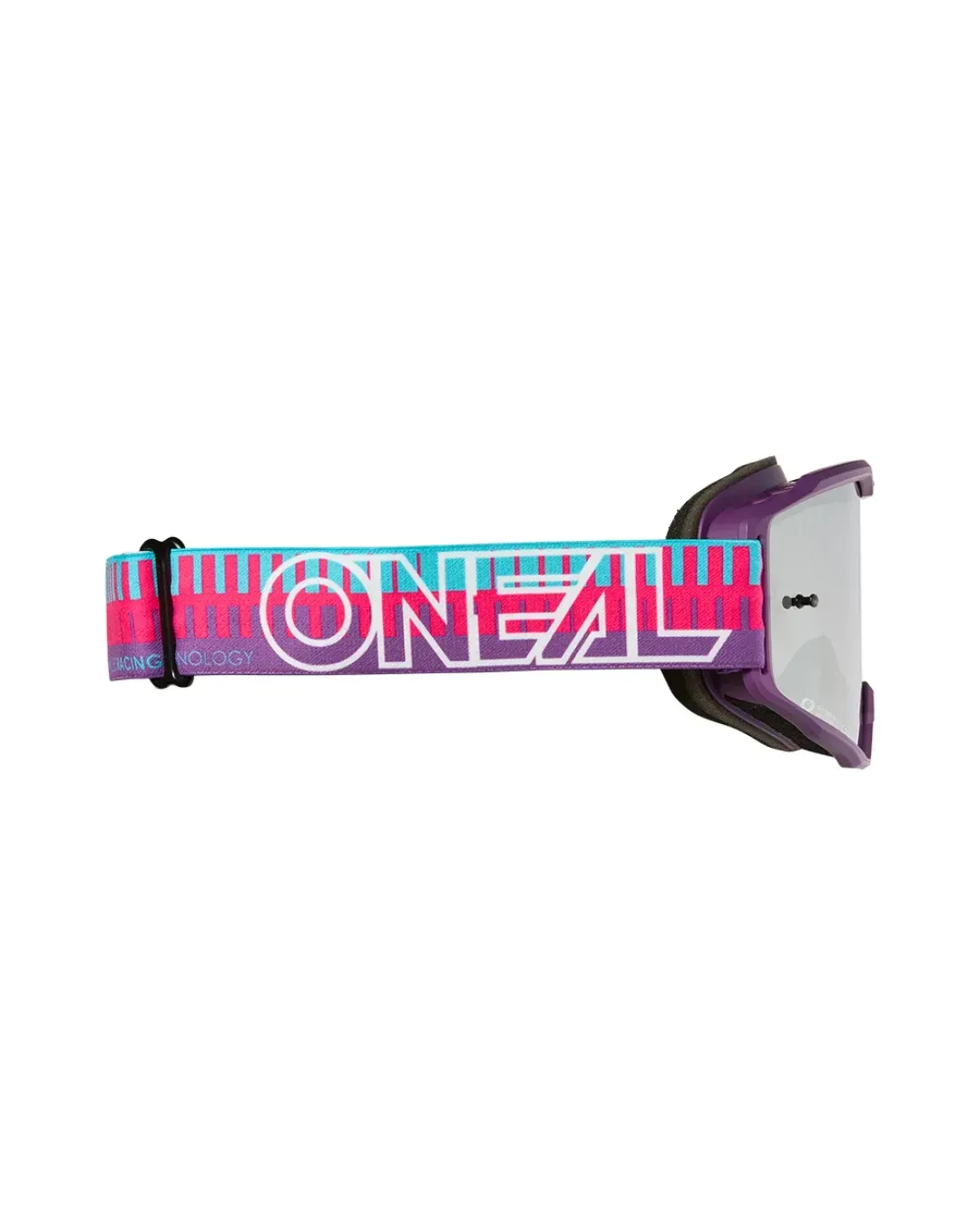 Мотокрос очила O'NEAL B-10 STRIPED PINK/PURPLE - SILVER MIRROR V.26