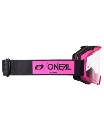 Мотокрос очила O'NEAL B-22 CORE BLACK/PINK - CLEAR