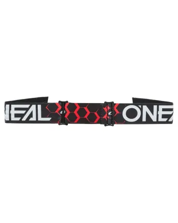 Мотокрос очила O'NEAL B-33 HEXA BLACK/RED - RADIUM RED V.26