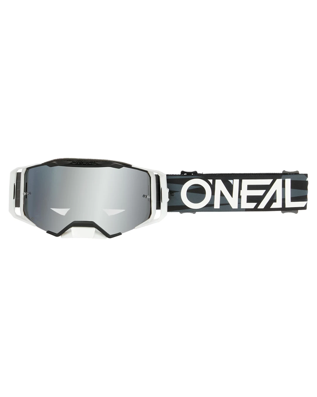 Мотокрос очила O'NEAL B-33 ICTUS BLACK/WHITE - SILVER MIRROR