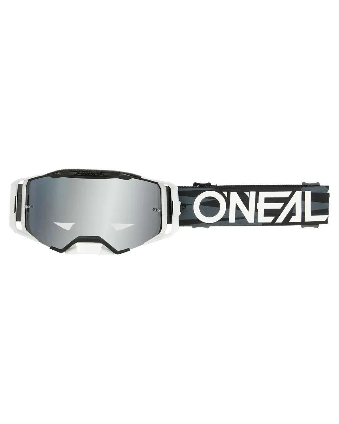 Мотокрос очила O'NEAL B-33 ICTUS BLACK/WHITE - SILVER MIRROR