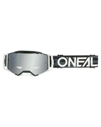 Мотокрос очила O'NEAL B-33 ICTUS BLACK/WHITE - SILVER MIRROR