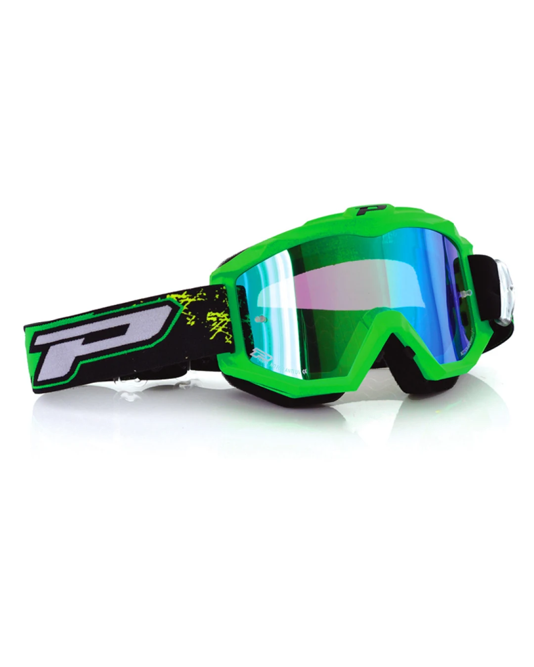 Мотокрос очила PROGRIP 3200 MIRROR GREEN/BLUE