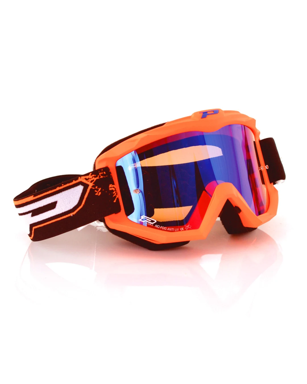 Мотокрос очила PROGRIP 3200 MIRROR ORANGE/BLUE