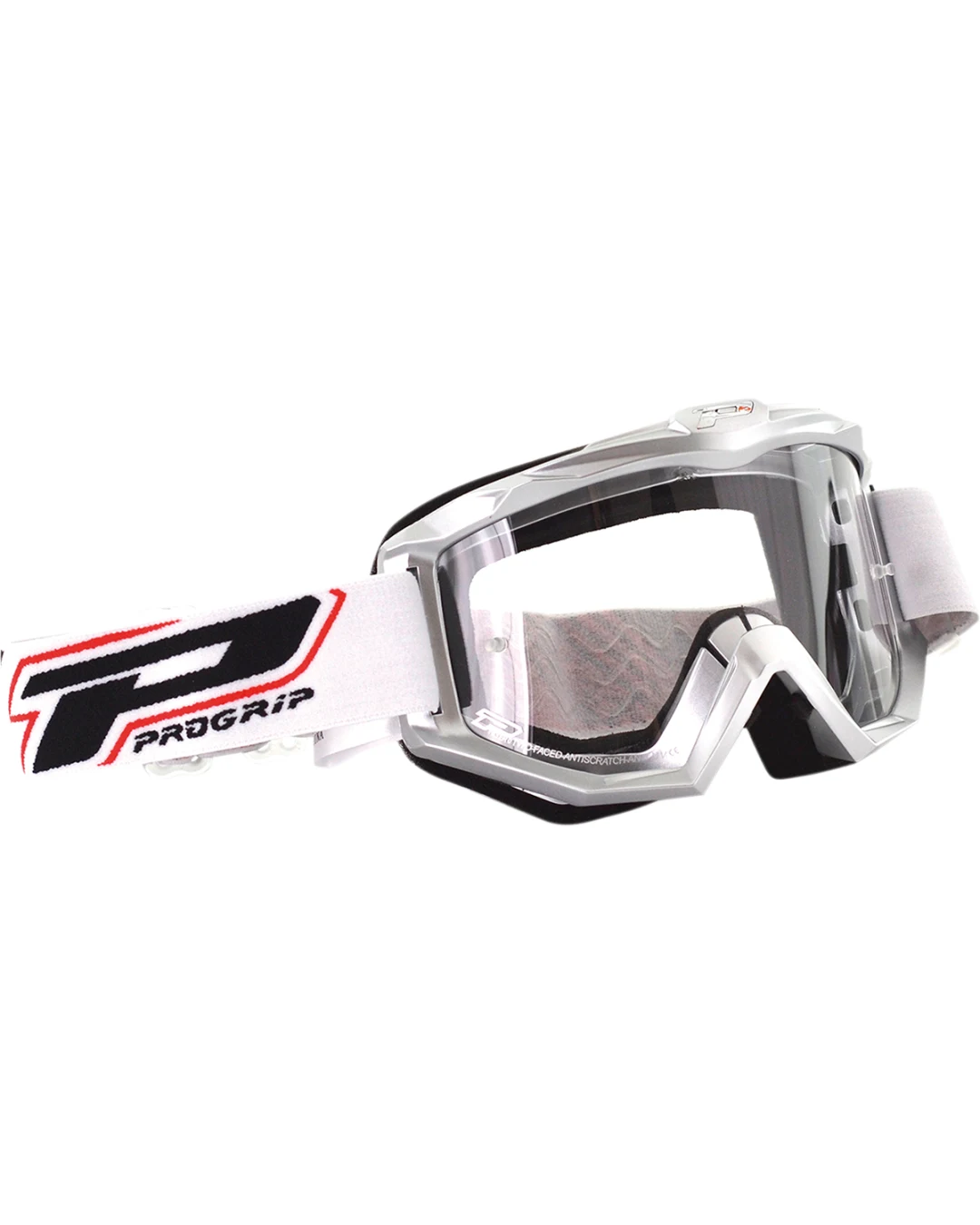 Мотокрос очила PROGRIP 3201 ATZAKI SILVER