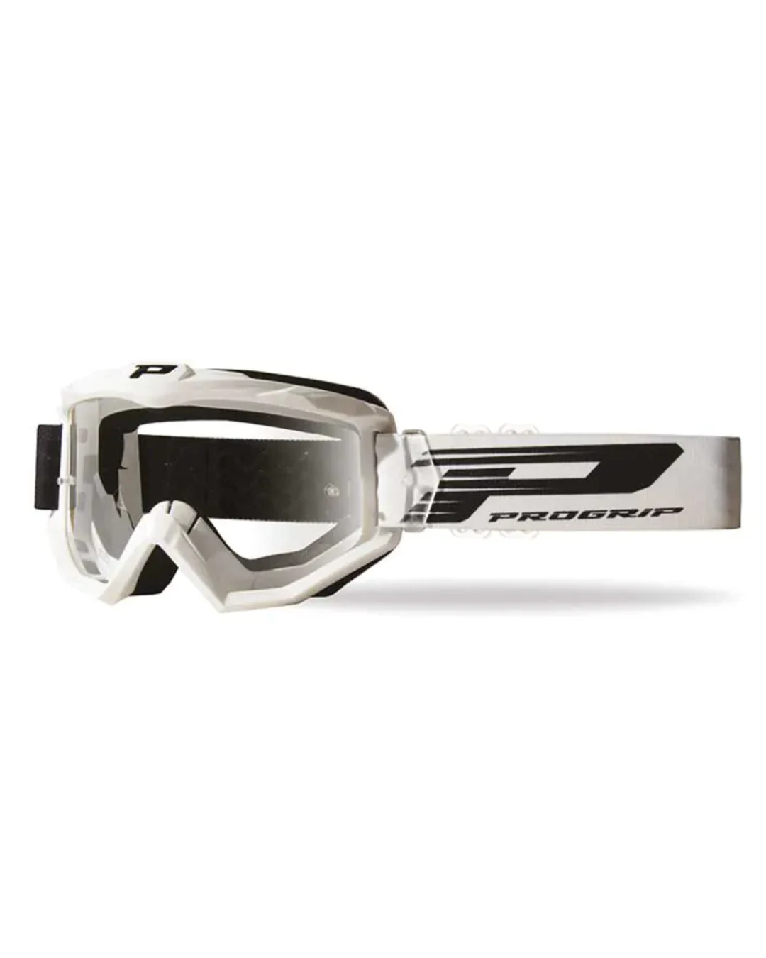 Мотокрос очила PROGRIP 3201 WHITE CLEAR