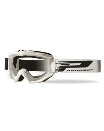 Мотокрос очила PROGRIP 3201 WHITE CLEAR