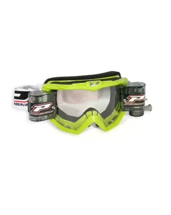 Мотокрос очила PROGRIP 3208 MX/Enduro Goggles With Roll-Off System (White/YellowFLUO)