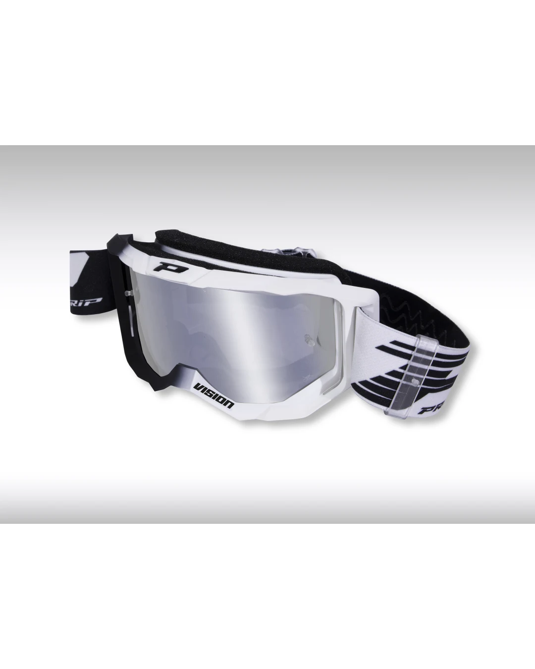Мотокрос очила PROGRIP 3300 BK/WH MIRROR