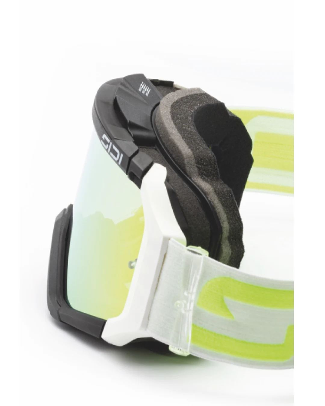 Мотокрос очила SIDI Fulmen White Fluo Yellow/GoldVisor