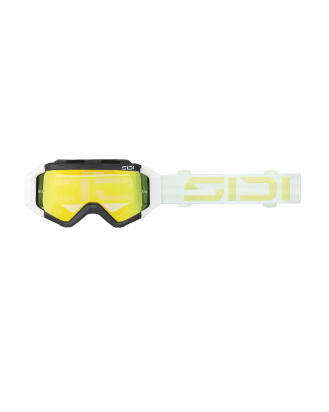 Мотокрос очила SIDI Fulmen White Fluo Yellow/GoldVisor