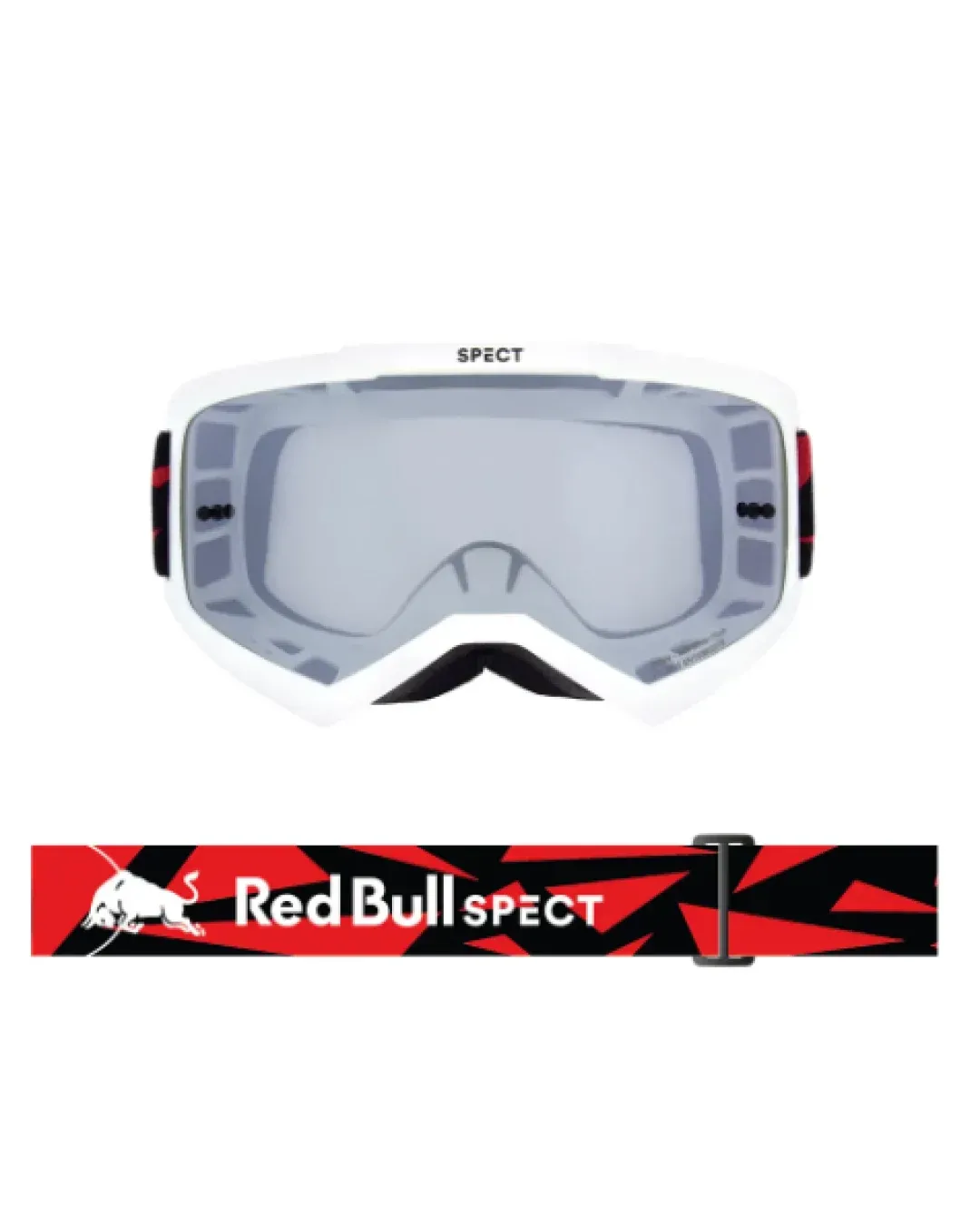 Мотокрос очила Spect Red Bull EVAN SHINY WHITE-SMOKE/SILVER MIRROR