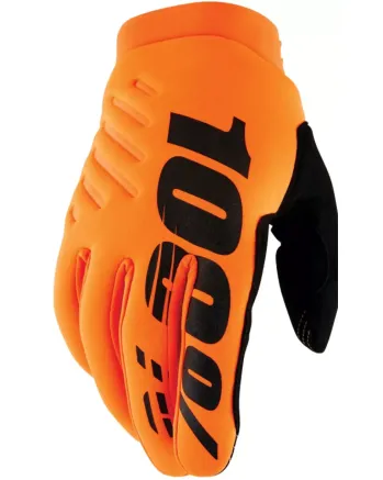 Мотокрос ръкавици 100% BRISKER FLUO ORANGE/BLACK