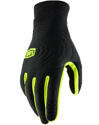 Мотокрос ръкавици 100% BRISKER XTREME BLACK/FLUO YELLOW