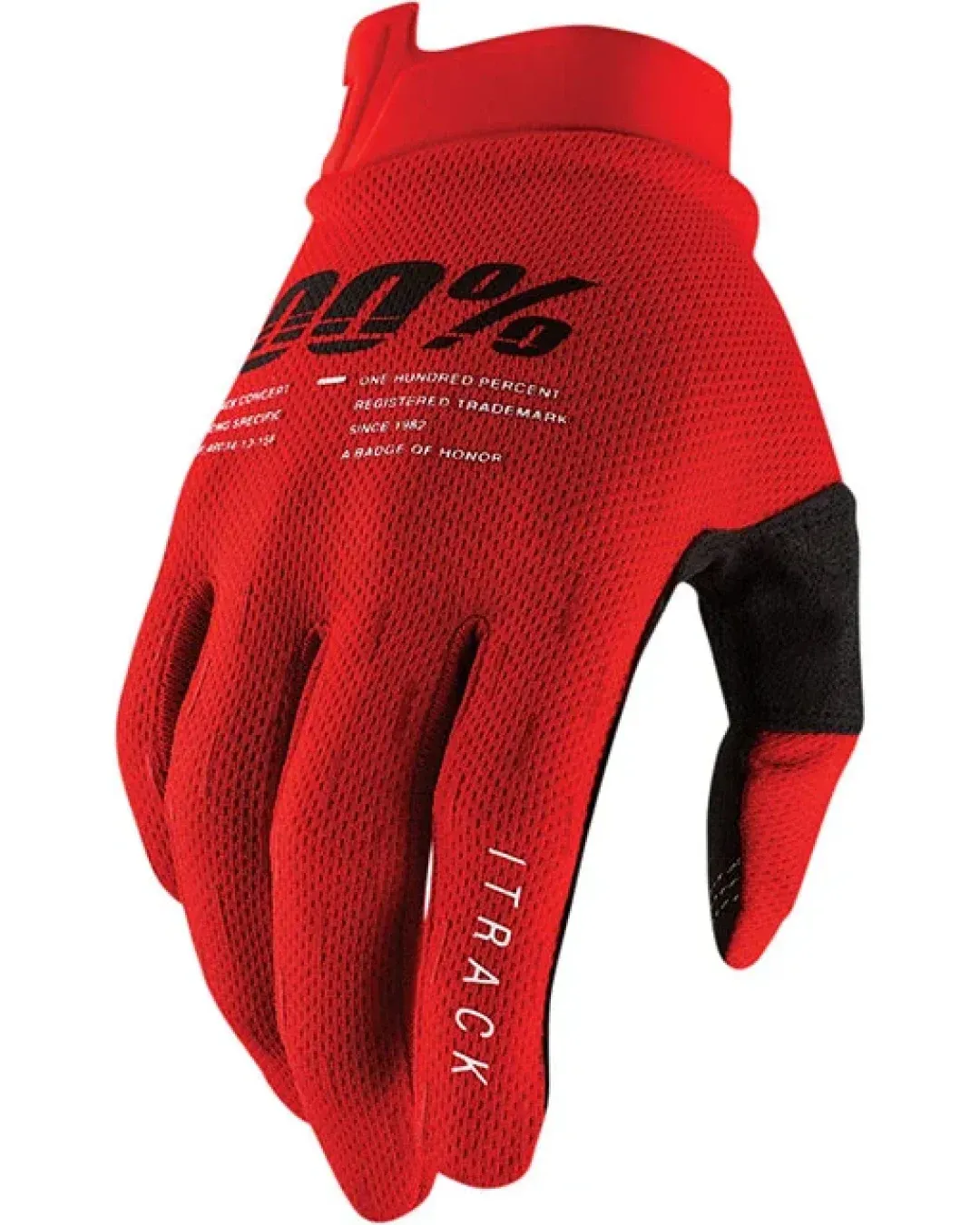 Мотокрос ръкавици 100%  iTRACK RED