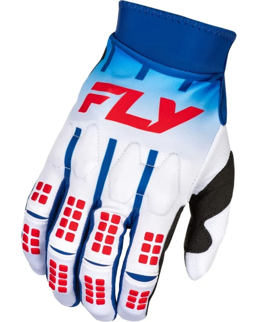 Мотокрос ръкавици FLY RACING Evolution DST- White/Red/Blue 2025