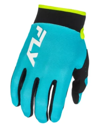 Мотокрос ръкавици FLY RACING F-16 - Aqua/Black/White