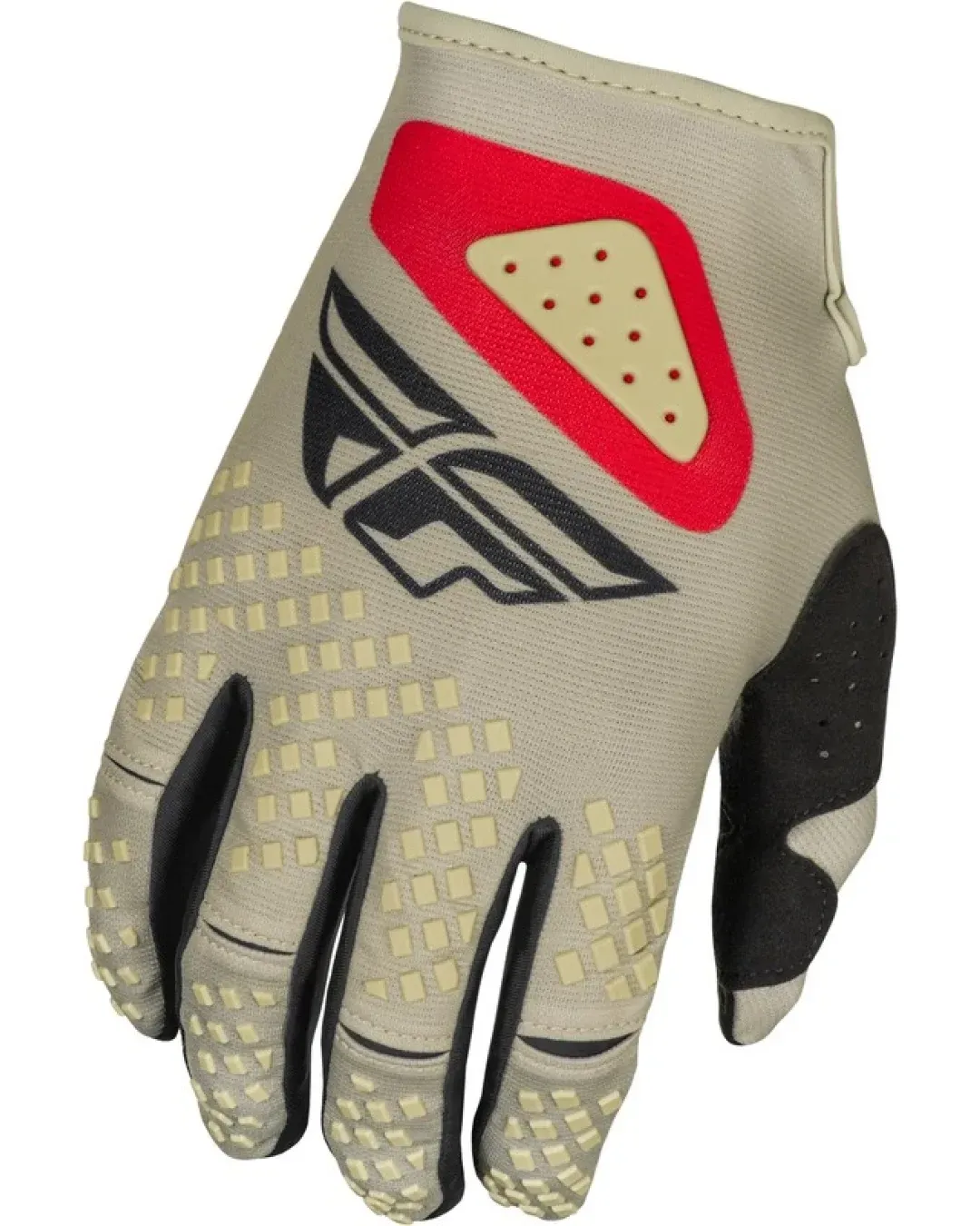 Мотокрос ръкавици FLY RACING Kinetic SYM- Light Grey/Red/Black 2025