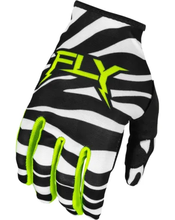 Мотокрос ръкавици FLY RACING Lite Uncaged- Black/White/Neon Green