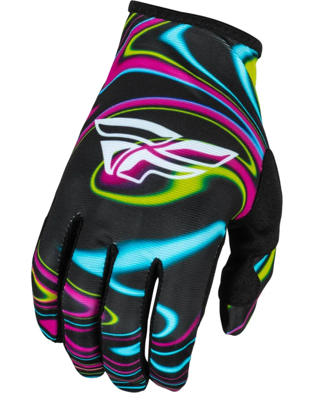 Мотокрос ръкавици FLY RACING Lite Warped- Black/Pink/Electric Blue