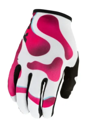 Мотокрос ръкавици FLY RACING Lite White/Pink/Blue