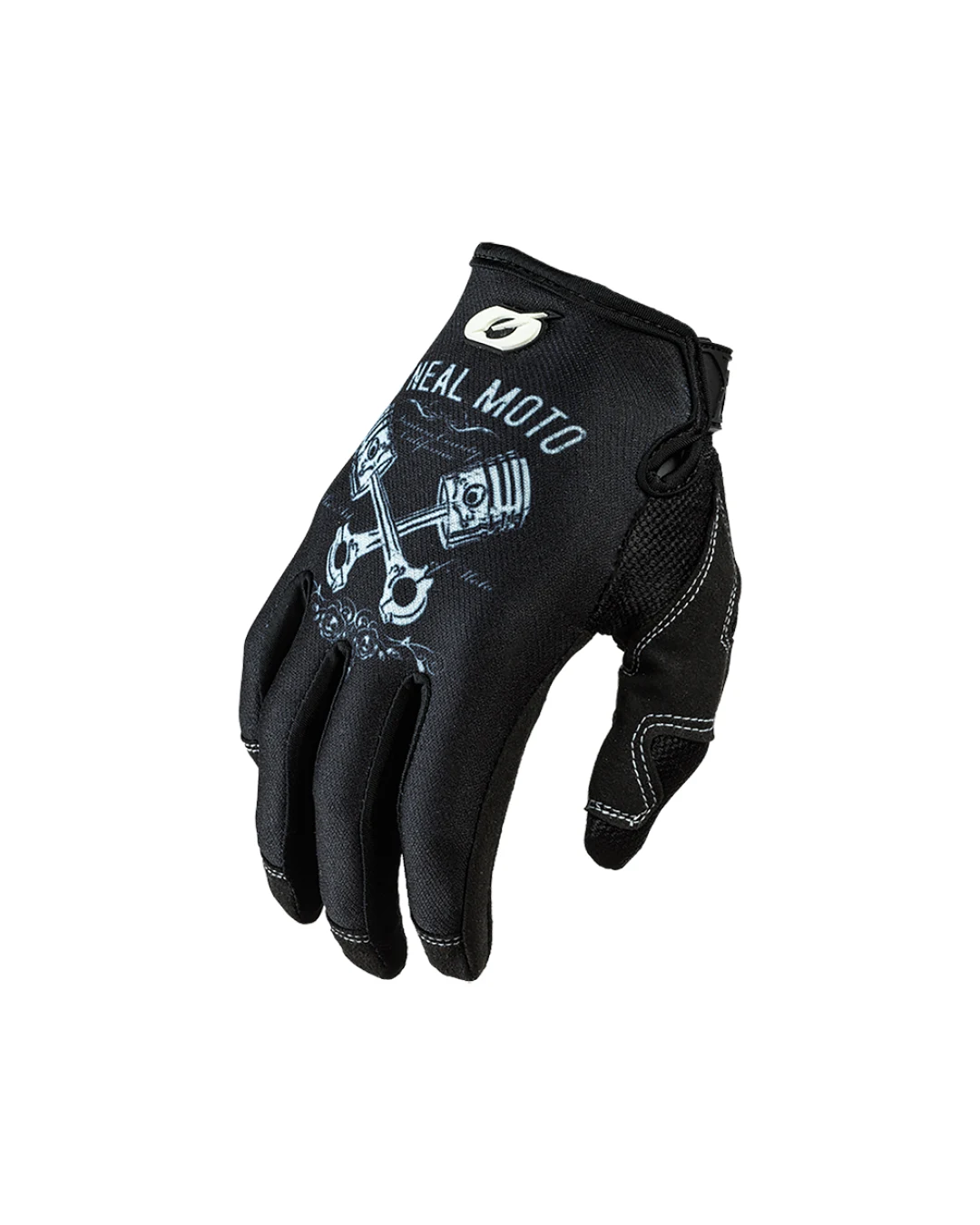 Мотокрос ръкавици O'NEAL MAYHEM PISTONS II BLACK/WHITE