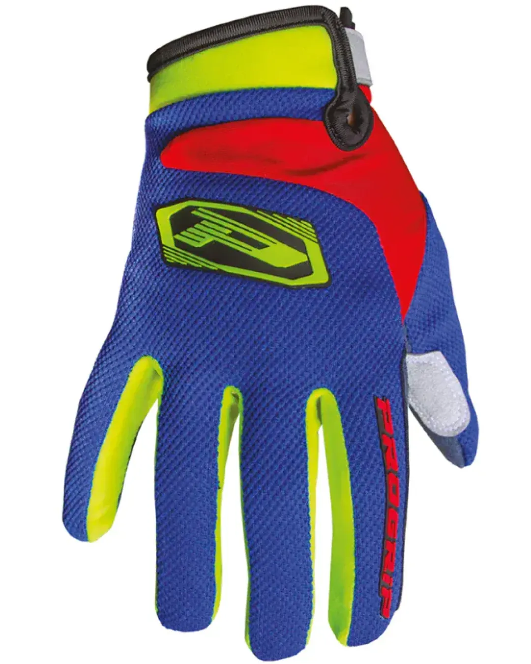 Мотокрос ръкавици PROGRIP 4010 YELLOW FLUO/ELECTRIC BLUE/RED