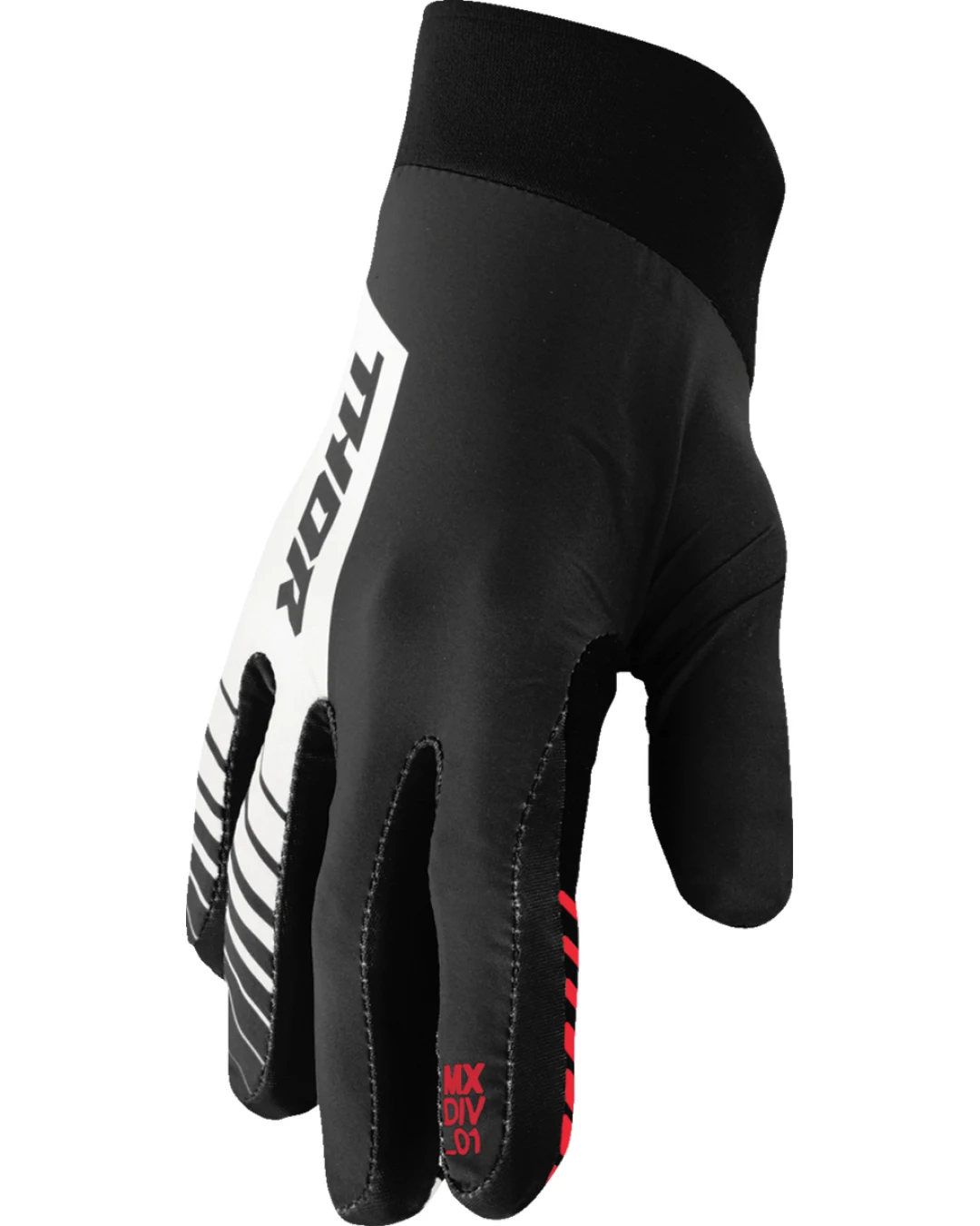 Мотокрос ръкавици THOR AGILE ANALOG BLACK/RED/WHITE