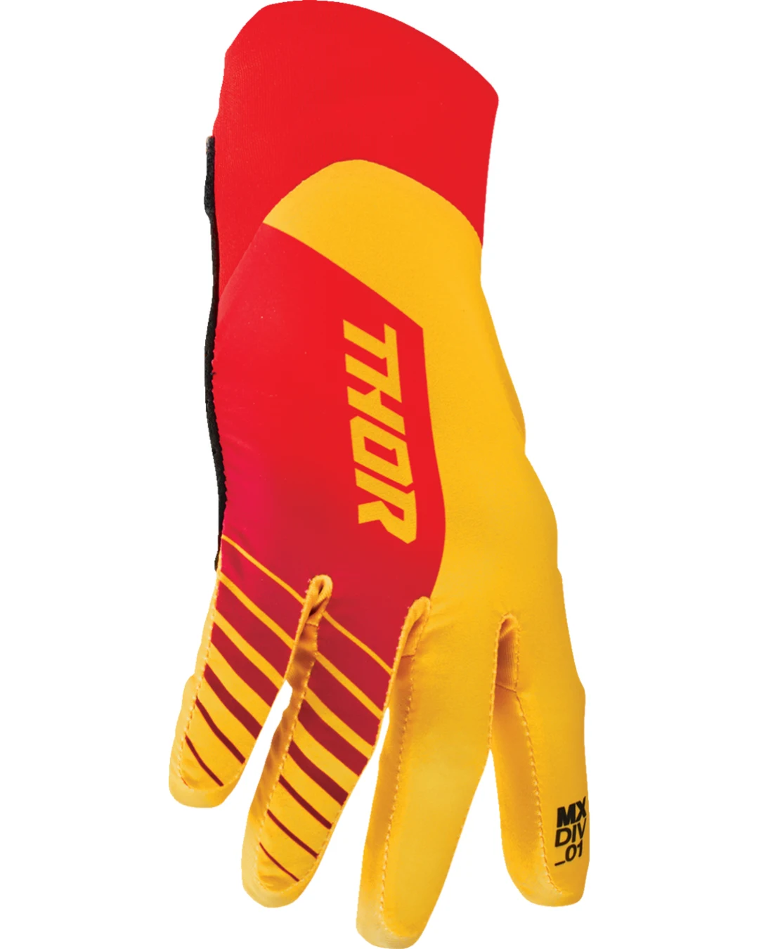 Мотокрос ръкавици THOR AGILE ANALOG YELLOW/RED