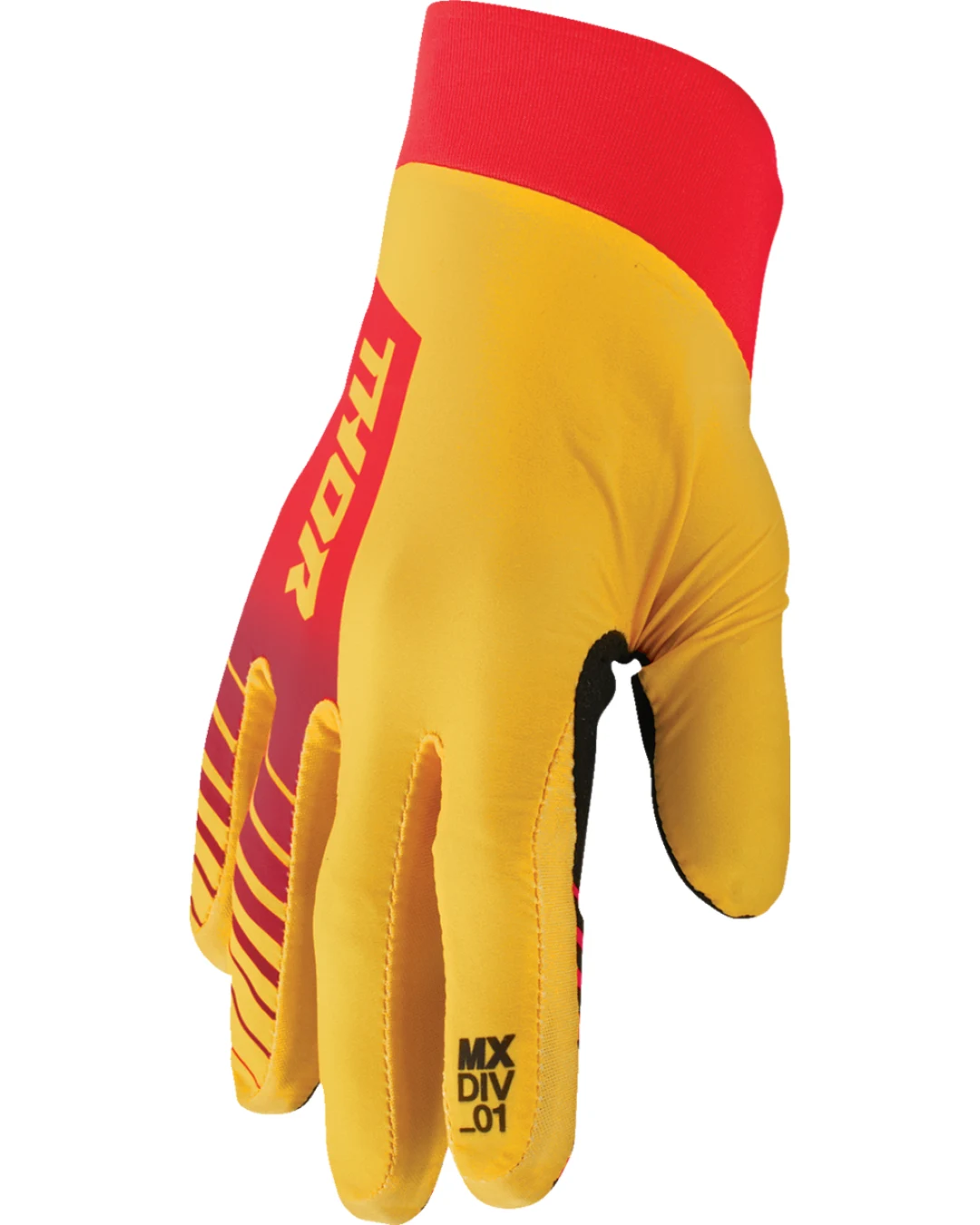 Мотокрос ръкавици THOR AGILE ANALOG YELLOW/RED