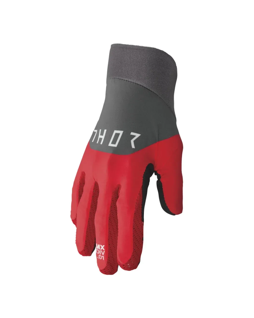 Мотокрос ръкавици THOR AGILE RIVAL RED/CHARCOAL