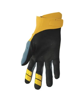 Мотокрос ръкавици THOR AGILE RIVAL TEAL/YELLOW