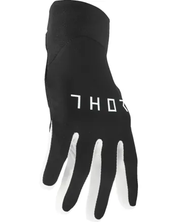 Мотокрос ръкавици THOR AGILE SOLID BLACK/WHITE
