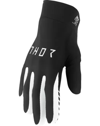 Мотокрос ръкавици THOR AGILE SOLID BLACK/WHITE