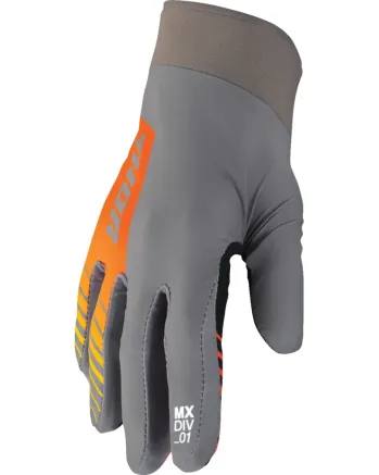 Мотокрос ръкавици THOR AGILE SOLID GRAY/ORANGE