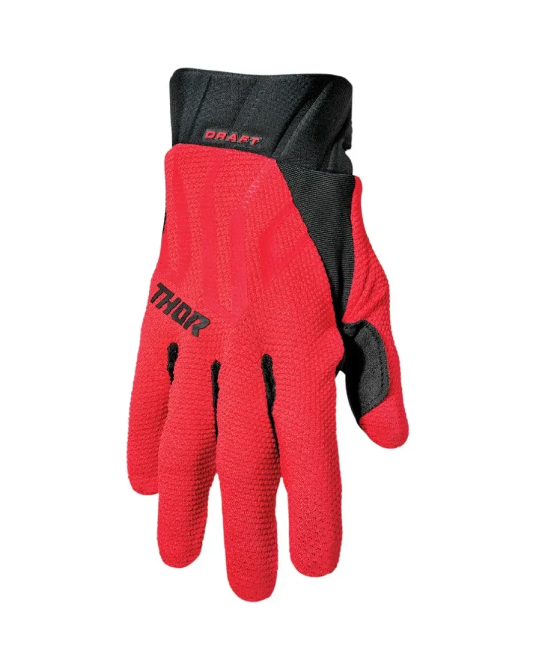Мотокрос ръкавици THOR DRAFT RED/BLACK