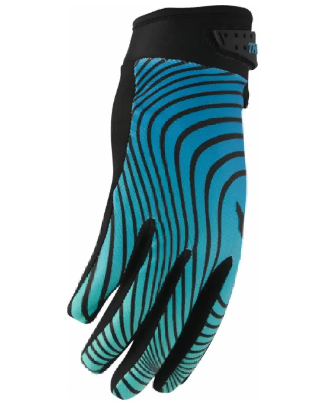 Mотокрос ръкавици THOR LAUNCHMODE IDENTITY TEAL/BLACK