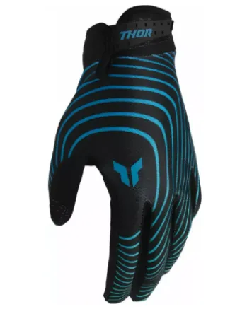 Mотокрос ръкавици THOR LAUNCHMODE IDENTITY TEAL/BLACK