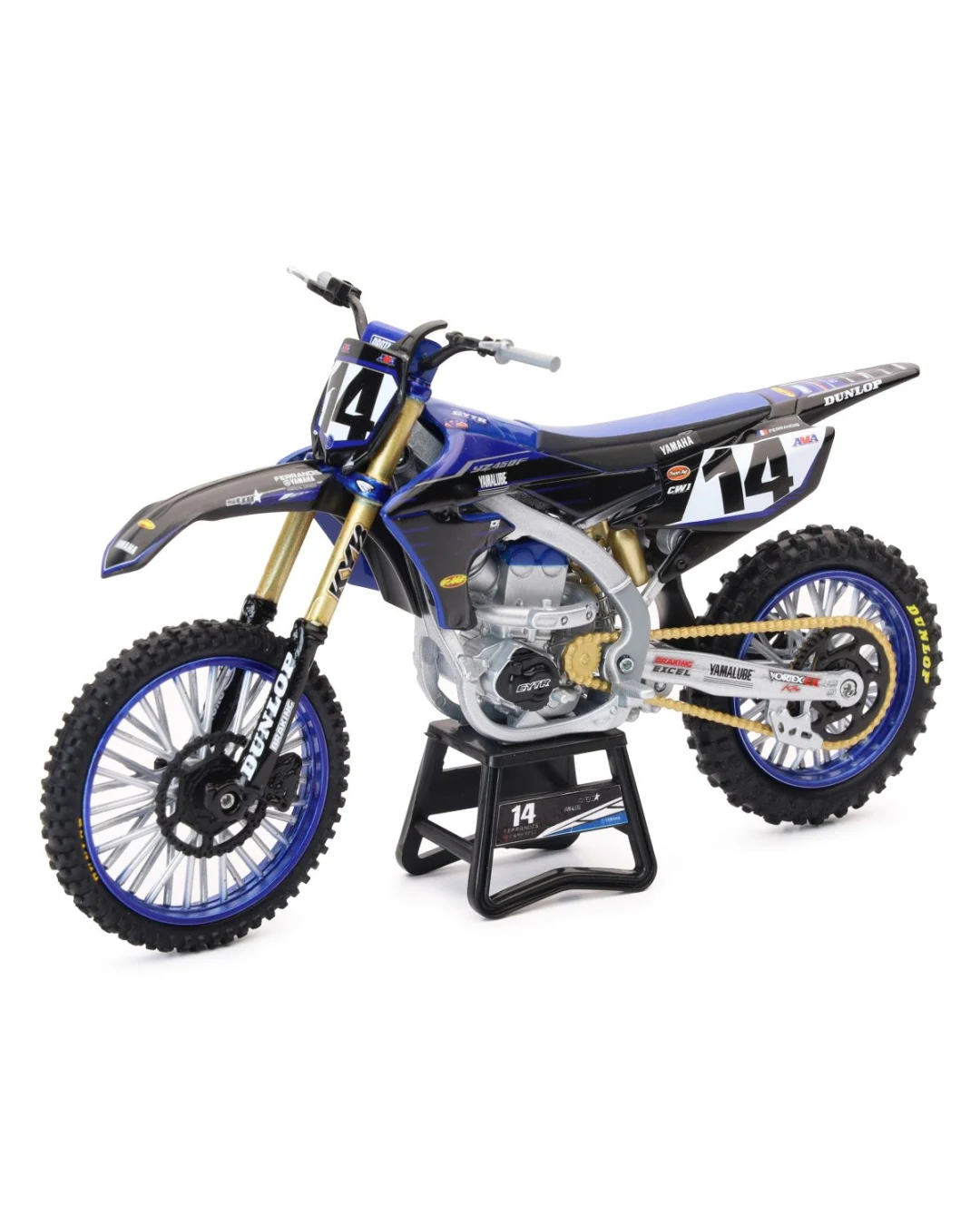 Мотоциклет играчка Yamaha YZ450F D. Ferrandis (No 14) 1:12