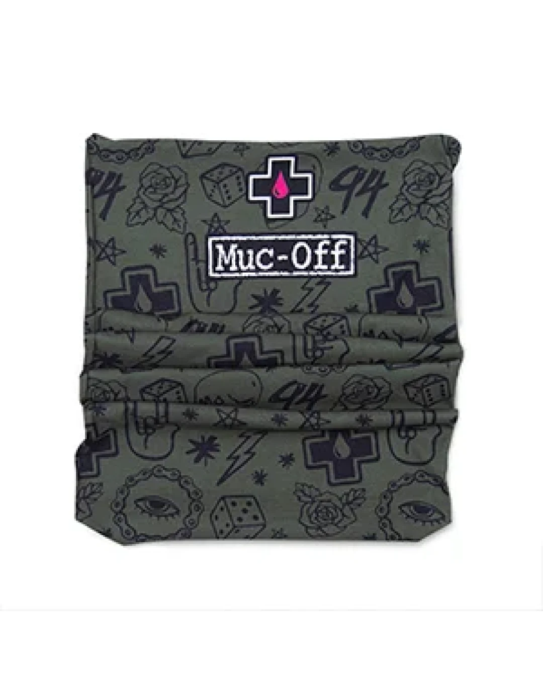 Мултифункционална кърпа Muc-Off Lightweight Neck Gaiter - Green Punk