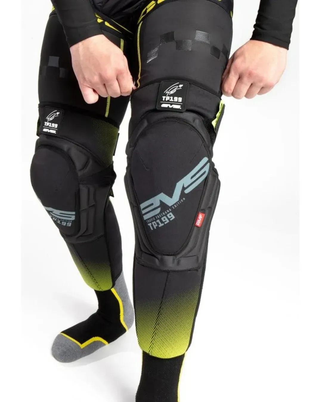 Наколенки EVS TP199 Knee / Shin Guard Black/Hi Vis