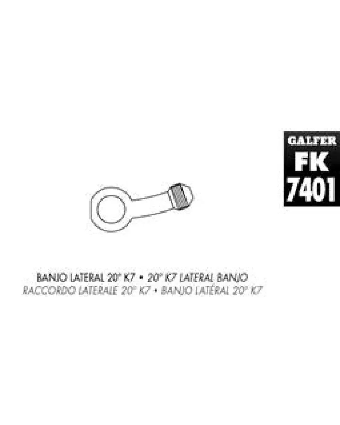 Накрайник за спирачен маркуч K7 20º FK003D7401