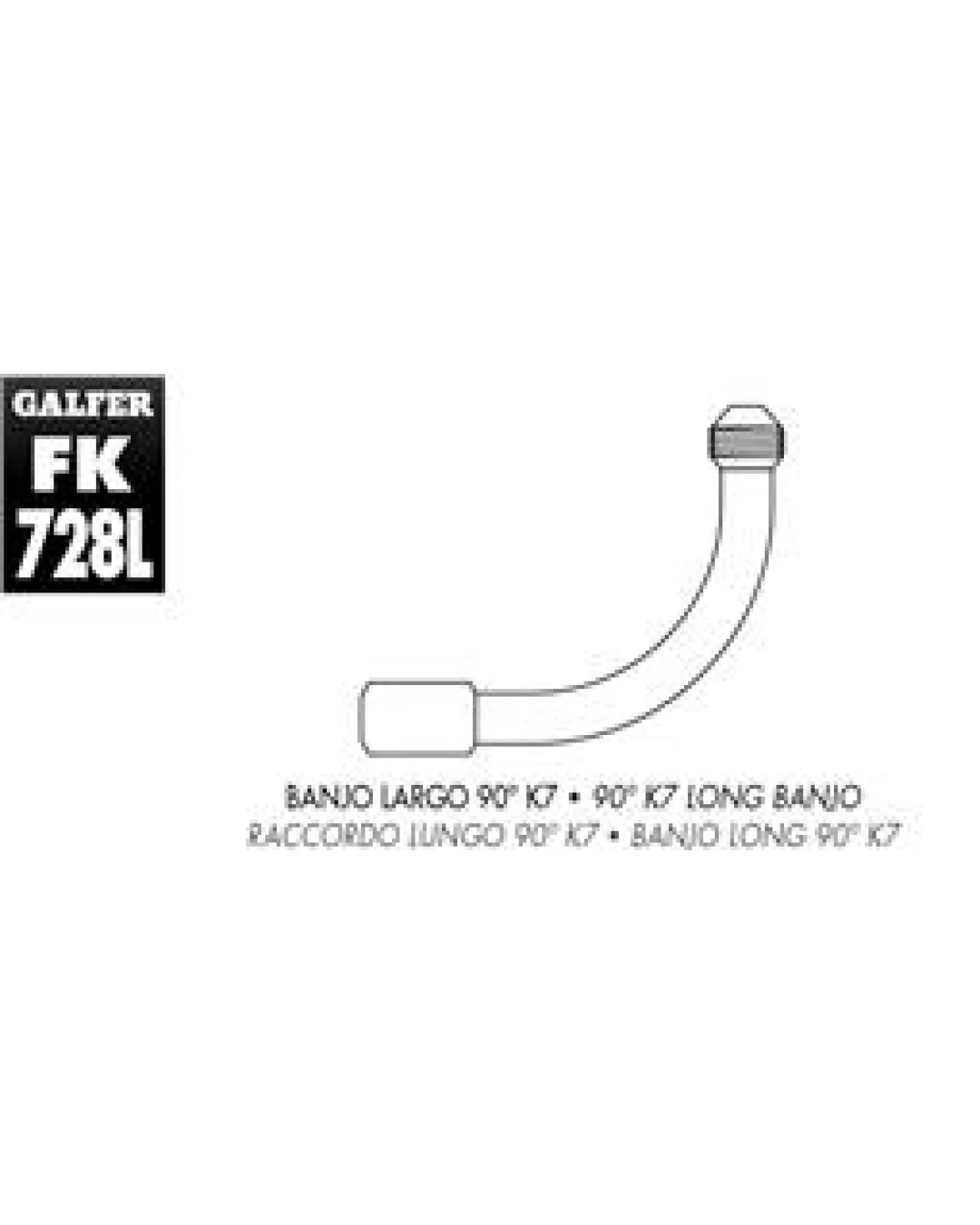 Накрайник за спирачен маркуч K7 90º FK002D728L