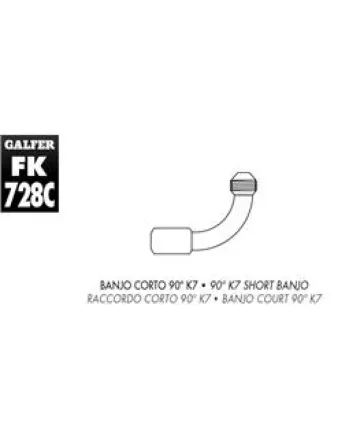 Накрайник за спирачен маркуч K7 90º FK003D728C