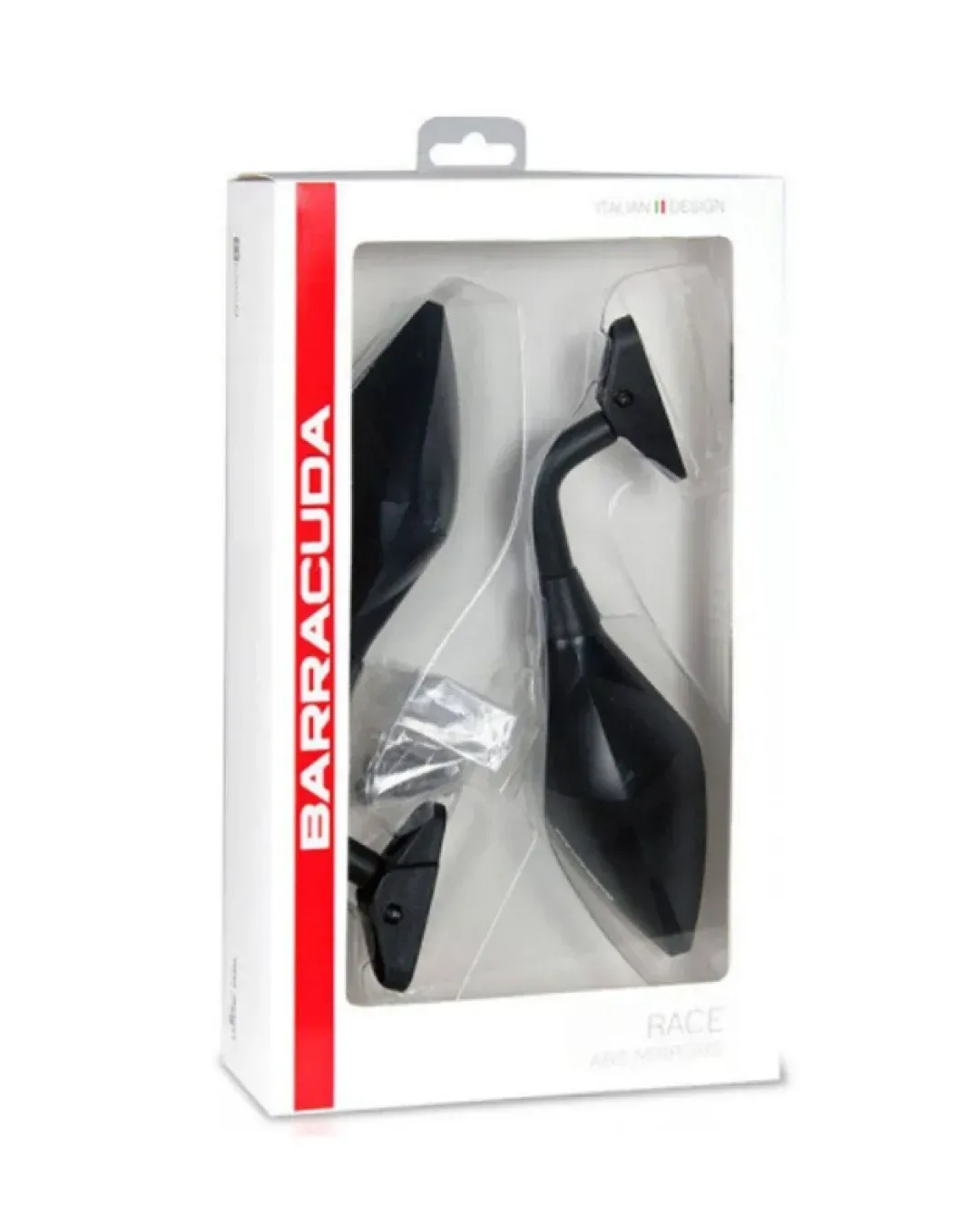 Огледала за мотор BARRACUDA RACE BLACK MATT