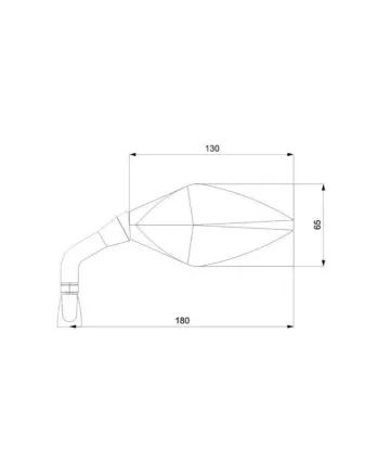 Огледала за мотор BARRACUDA RACE CARBON